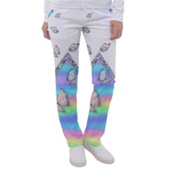 Minimal Holographic Butterflies Women s Casual Pants by gloriasanchez