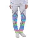 Minimal Holographic Butterflies Women s Casual Pants View1