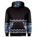 Blue Ocean Minimal Liquid Painting Men s Core Hoodie View1