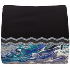 Blue Ocean Minimal Liquid Painting Seat Cushion