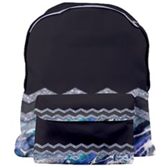 Blue Ocean Minimal Liquid Painting Giant Full Print Backpack