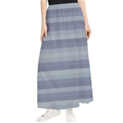 Linear Cold Print Design Maxi Chiffon Skirt