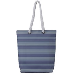 Linear Cold Print Design Full Print Rope Handle Tote (small) by dflcprintsclothing