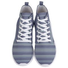 Linear Cold Print Design Men s Lightweight High Top Sneakers