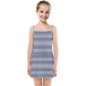 Linear Cold Print Design Kids  Summer Sun Dress View1