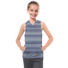 Linear Cold Print Design Kids  Sleeveless Hoodie by dflcprintsclothing