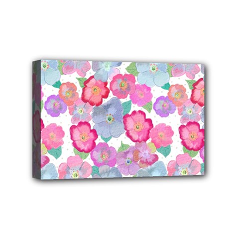 Bright, Joyful Flowers Mini Canvas 6  X 4  (stretched) by SychEva