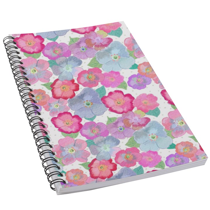 Bright, Joyful Flowers 5.5  x 8.5  Notebook