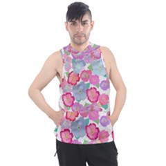 Bright, Joyful Flowers Men s Sleeveless Hoodie by SychEva