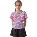 Bright, Joyful Flowers Kids  Front Cut Tee View1