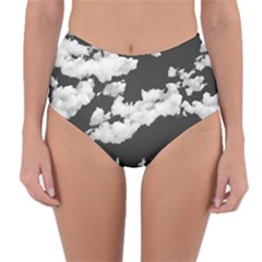 Cumulus Abstract Design Reversible High-waist Bikini Bottoms by dflcprintsclothing