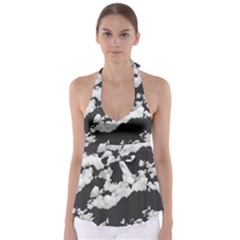 Cumulus Abstract Design Babydoll Tankini Top by dflcprintsclothing