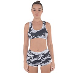 Cumulus Abstract Design Racerback Boyleg Bikini Set by dflcprintsclothing