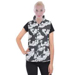 Cumulus Abstract Design Women s Button Up Vest by dflcprintsclothing