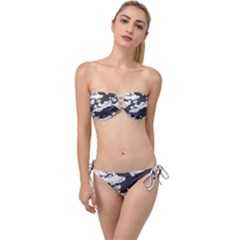 Cumulus Abstract Design Twist Bandeau Bikini Set by dflcprintsclothing