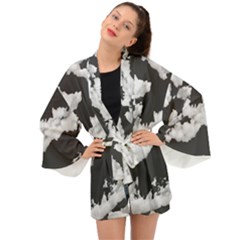 Cumulus Abstract Design Long Sleeve Kimono by dflcprintsclothing