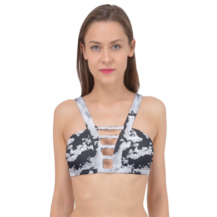 Cumulus Abstract Design Cage Up Bikini Top