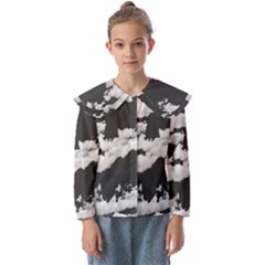 Cumulus Abstract Design Kids  Peter Pan Collar Blouse by dflcprintsclothing