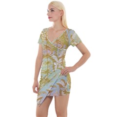 Keydom Short Sleeve Asymmetric Mini Dress