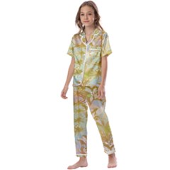 Keydom Kids  Satin Short Sleeve Pajamas Set