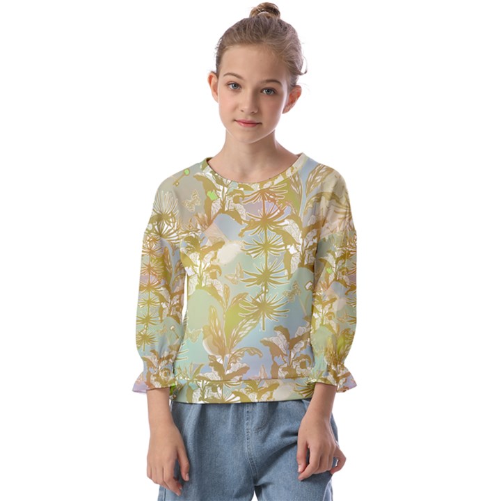 Keydom Kids  Cuff Sleeve Top