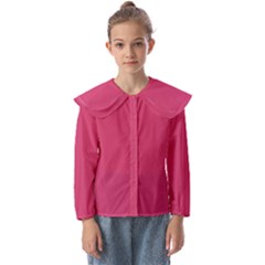 Raspberry Sorbet Kids  Peter Pan Collar Blouse