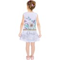 Minimal Gold Floral Marble Kids  Tunic Dress View2