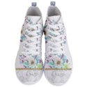 Minimal Gold Floral Marble Men s Lightweight High Top Sneakers View1