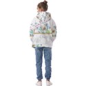 Minimal Gold Floral Marble Kids  Oversized Hoodie View2