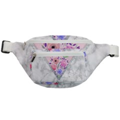 Minimal Pink Floral Marble A Fanny Pack