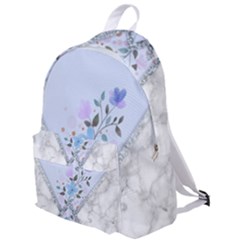 Minimal Silver Blue Marble Bouquet A The Plain Backpack by gloriasanchez