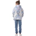 Minimal Silver Blue Marble Bouquet A Kids  Oversized Hoodie View2