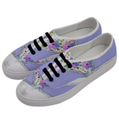 Minimal Purble Floral Marble A Men s Classic Low Top Sneakers