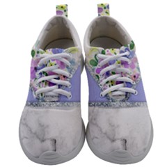 Minimal Purble Floral Marble A Mens Athletic Shoes by gloriasanchez