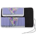 Minimal Purble Floral Marble A Pen Storage Case (S) View2