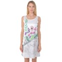 Minimal Silver Floral Marble A Sleeveless Satin Nightdress View1