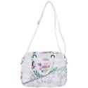 Minimal Silver Floral Marble A Rope Handles Shoulder Strap Bag View3