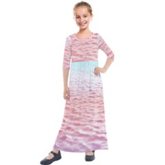 Tropical Ocean Kids  Quarter Sleeve Maxi Dress by gloriasanchez