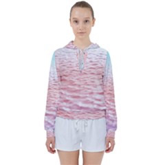 Tropical Ocean Women s Tie Up Sweat