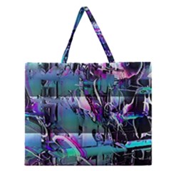 Technophile s Bane Zipper Large Tote Bag by MRNStudios