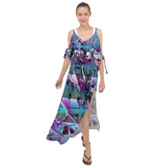 Technophile s Bane Maxi Chiffon Cover Up Dress by MRNStudios