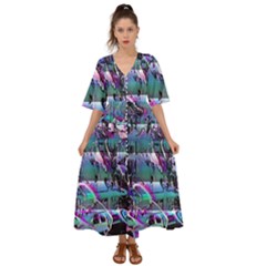 Technophile s Bane Kimono Sleeve Boho Dress