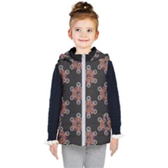 Metatron Cube Kids  Hooded Puffer Vest by gloriasanchez