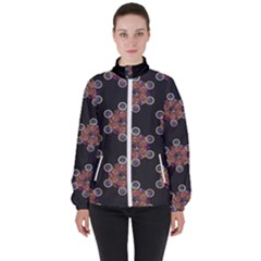 Metatron Cube Women s High Neck Windbreaker