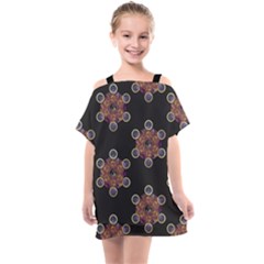 Metatron Cube Kids  One Piece Chiffon Dress by gloriasanchez