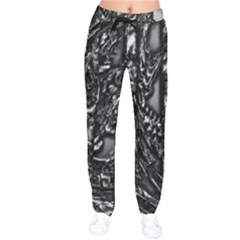 Demon Chrome Women Velvet Drawstring Pants by MRNStudios