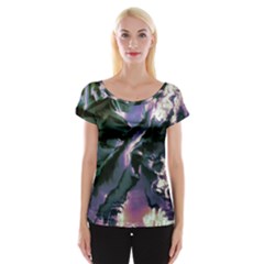 Abstract Wannabe Cap Sleeve Top by MRNStudios