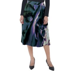 Abstract Wannabe Classic Velour Midi Skirt  by MRNStudios