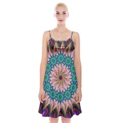 Mandala Spaghetti Strap Velvet Dress