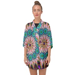 Mandala Half Sleeve Chiffon Kimono by SoLoJu